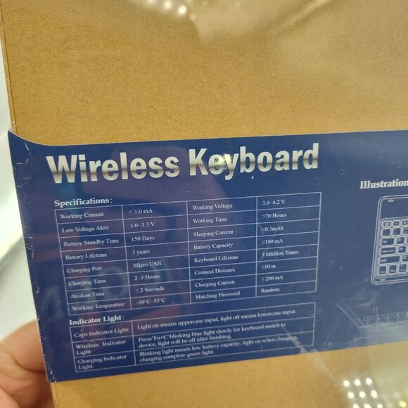 IVSO iPad Pro 12.9 2018 Gray Wireless Bluetooth Keyboard Case Stand - Picture 8 of 8